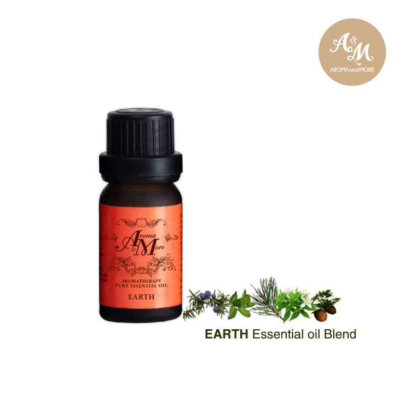 Aroma&More Earth Essential oil  Blend 100% / ผสมผสานกลิ่นไม้ธรรมชาติ ลงตัวด้วยความสดชื่นของมิ้นต์ 5/10/30ML