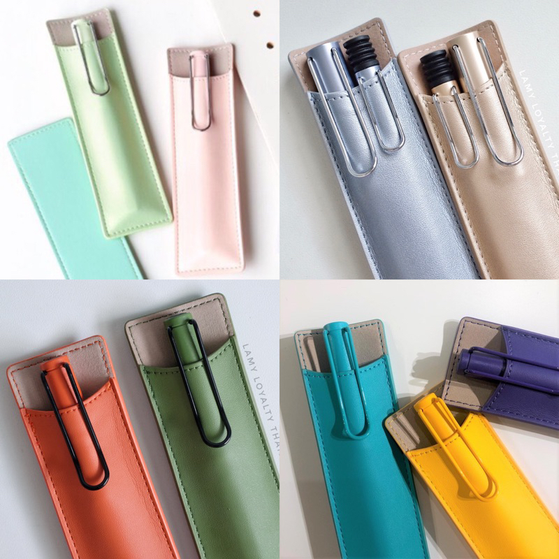 **พร้อมส่ง** ซองปากกา ซองใส่ปากกา ยี่ห้อ ลามี่ lamy pen case หนังเทียม กระเป๋าปากกา