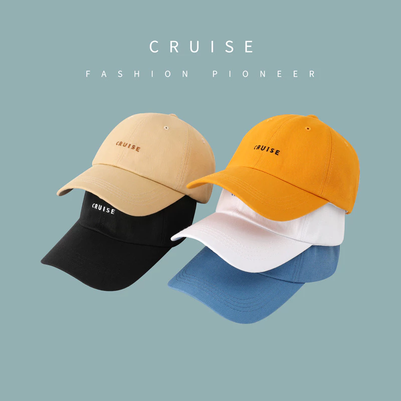OKUMI_SHOP หมวกแก๊ปเบสบอล ปัก CRUISE หมวกแฟชั่นเกาหลี กีฬา กันแดด (1ชิ้น) ทรงสวย ทันสมัย