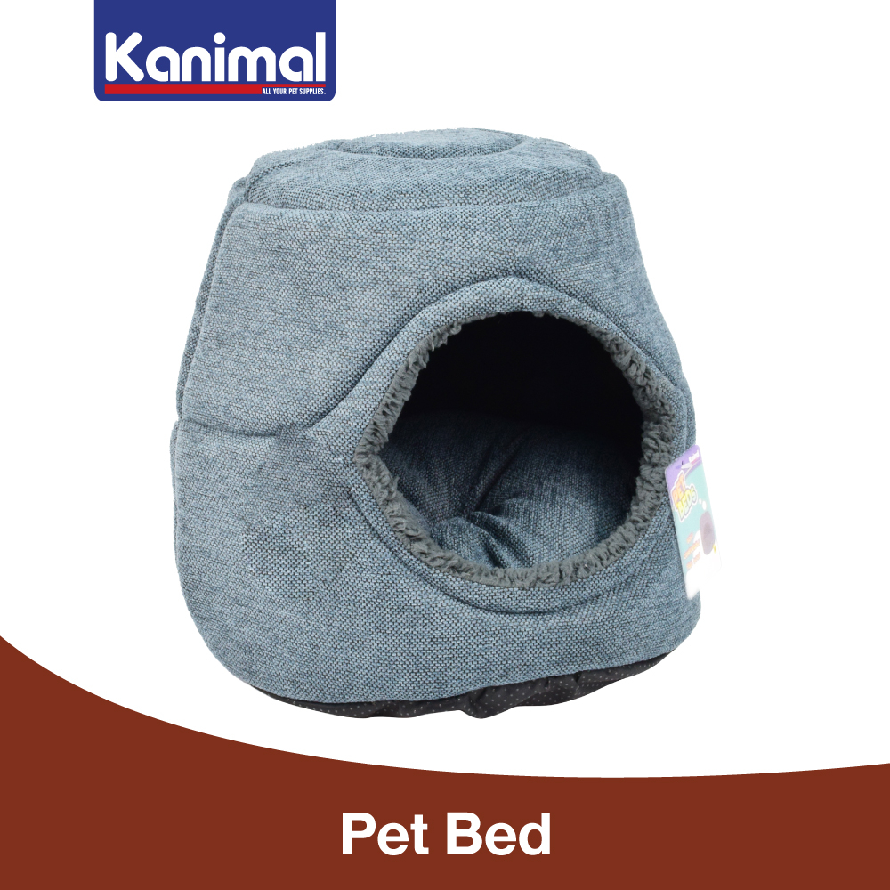 [410316] Kanimal Pet Bed ที่นอนสุนัข ที่นอนแมว ที่นอนโดมพับได้ นุ่มสบาย ซักได้ วัสดุผ้าคุณภาพดี Size M ขนาด 44x36 ซม.