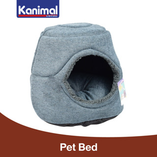 Kanimal Pet Bed ที่นอนสุนัข ที่นอนแมว ที่นอนโดมพับได้ นุ่มสบาย ซักได้ วัสดุผ้าคุณภาพดี Size M ขนาด 44x36 ซม.