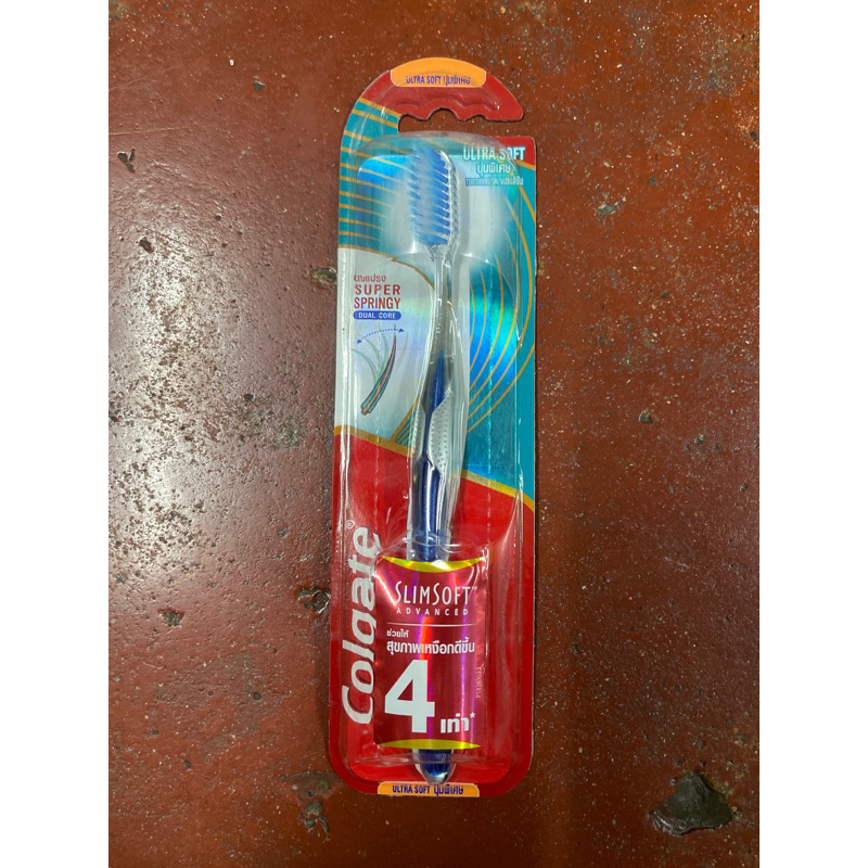 แปรงสีฟันColgate Slim Soft Advance (ultra soft) ขายเป็นด้ามและคละสี