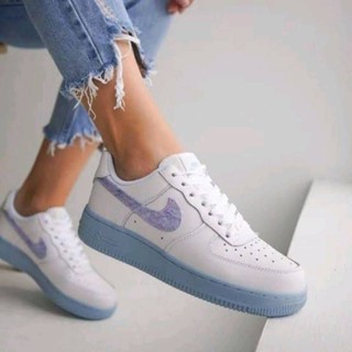 รองเท้า Nike Air Force 1 Low Blue Hydrogen Women ส่งฟรี