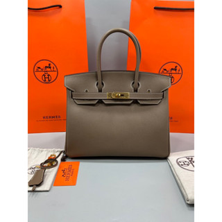 กระเป๋าถือ Birkin หนัง epsom Size 30 cm อะไหล่ทอง