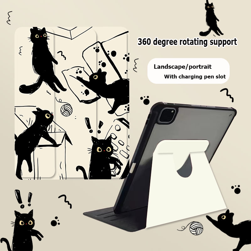 ส่งจากไทย หมุนได้ 360 เคส องศา สําหรับ เข้ากันได้สำหรับ Air4/5 10.9 air3/10.5 2020 10.2 Gen9 gen8 gen7 Pro11 2018/20/21