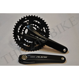 ชุดจานหน้า SHIMANO Alivio FC-T4060 3x9 Speed (ไม่มีกะโหลกกลวง)