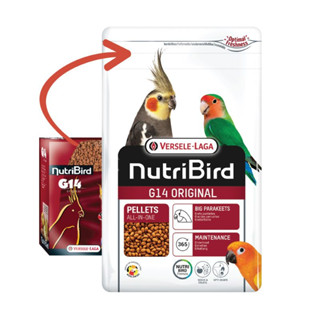 NutriBird G14 original 1 kg.(อาหารเม็ดสำเร็จรูป นกพาราคีทขนาดใหญ่)