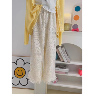 crochet pant กางเกงผ้า งานถักายโครเชท์