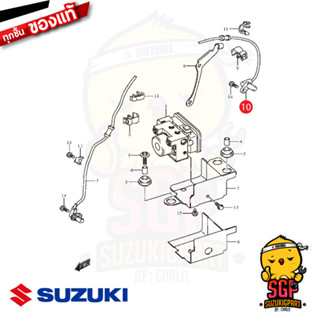 ตัวตรวจจับความเร็วล้อหลัง SENSOR, REAR WHEEL ABS แท้ Suzuki Burgman 200