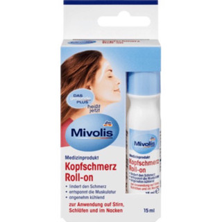 ลูกกลิ้งลดอาการไมเกรน Mivolis Kopfschmerz-Roll on, 15 ml