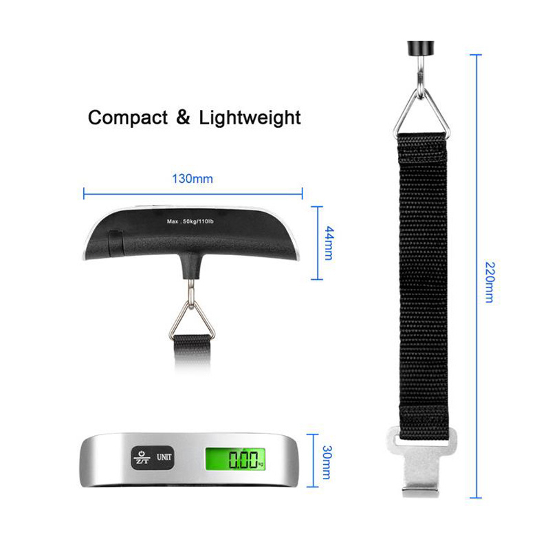 [พร้อมส่ง] ที่ชั่งน้ำหนักกระเป๋าเดินทาง ตาชั่ง ตาชั่งกระเป๋าเดินทาง Digital Luggage Scale ความจุ 50 กก