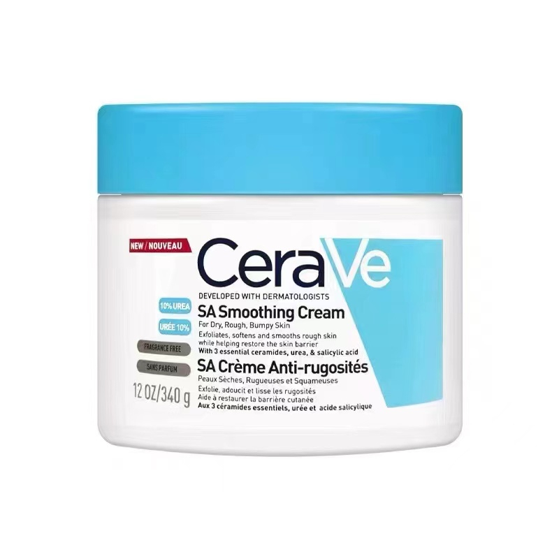 (ของแท้100% การันตี) Cerave SA Smoothing Cream For Rough & Bumpy Skin 340g (12oz.) กระปุก ครีมขนคุด เซราวี