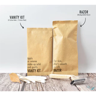 รุ่น Craft ซองกระดาษคราฟ งานซอง ของใช้ในโรงแรม Amenities Kit ของใช้ในห้องน้ำ hotel supplies อเมนิตี้