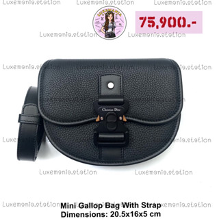 👜: New!! Dior Mini Gallop Bag With Strap‼️ก่อนกดสั่งรบกวนทักมาเช็คสต๊อคก่อนนะคะ‼️
