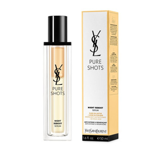 ครีมบำรุงผิวกลางคืน YSL-Pure Shots Night Reboot Serum Fleur De Cactus+Acide Glycolique 50ml