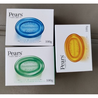 สบู่  Pears กลิ่นหอมอ่อนๆ ปลอดสารก่อภูมิแพ้ 100กรัม