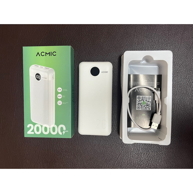 ACMIC A21 PRO พาวเวอร์แบงค์ 20000 mAh (มือสอง) ของแท้ ไม่มีตำหนิ