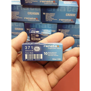 ถ่านกระดุมแท้ Renata sr920SW 371 Swiss Made แท้ล้านเปอร์เซ็น ส่งเร็วติดจรวด (แพ็ค1ก้อน) ใช้ถ่านรุ่นไหนดูในคลิปเลยครับ
