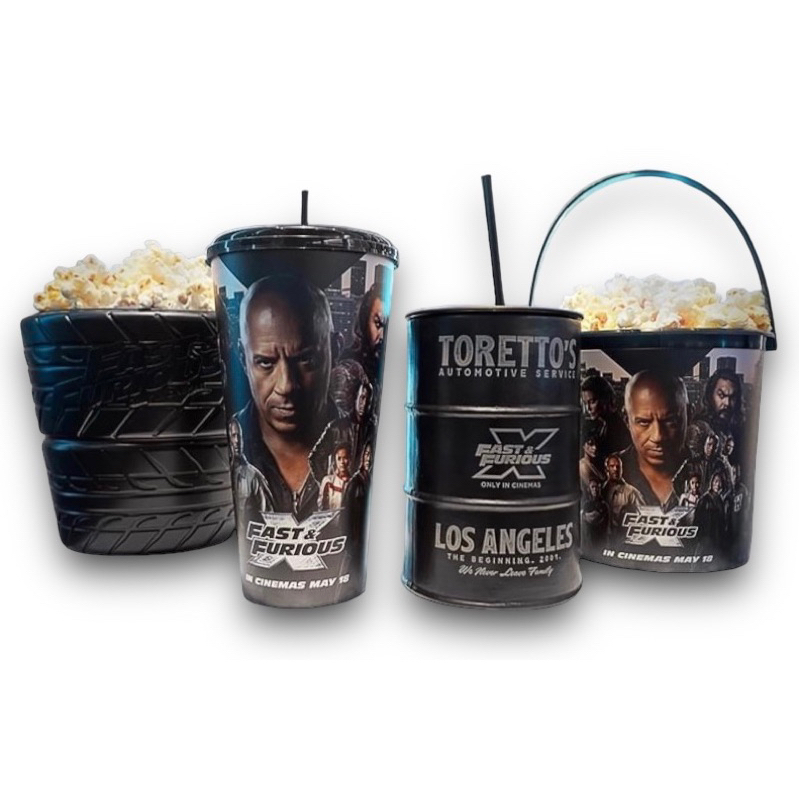 ถังป๊อบคอร์น แก้วน้ำ Fast10 SF ของใหม่เอี่ยม