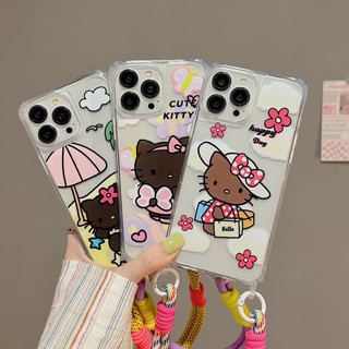 🎁ส่งของขวัญ🎁เคสไอโฟน สำหรับ 11 14 for iPhone Case 13 12 Pro Max การ์ตูน น่ารัก แมว กันกระแทก เคสนิ่ม เคสโทรศัพท์