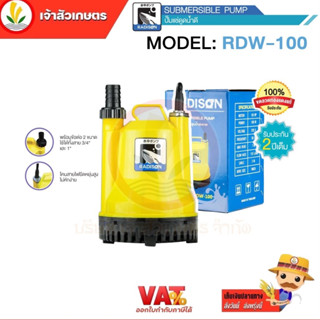 Radison 1/8HP รุ่น RDW-100 100w ปั๊มแช่ ปั๊มไดโว่ ดูดน้ำดี