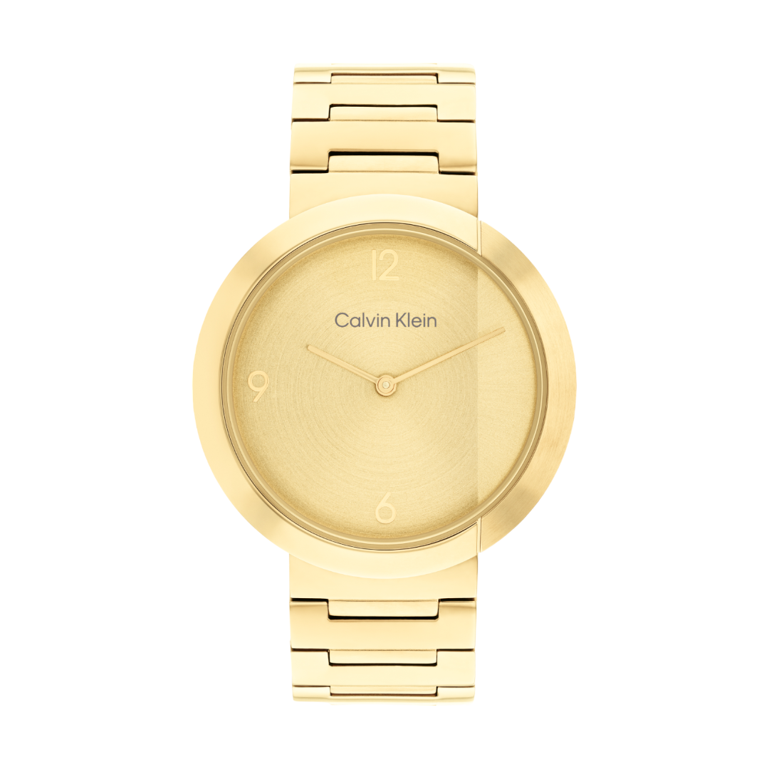 Calvin Klein Eccentric CK25200290 นาฬิกาข้อมือผู้หญิง Gold Tone