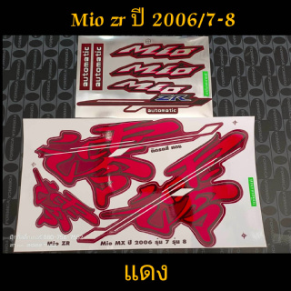 สติ๊กเกอร์ MIO ตัวเก่า สีแดง  ปี 2006 รุ่น 7-8