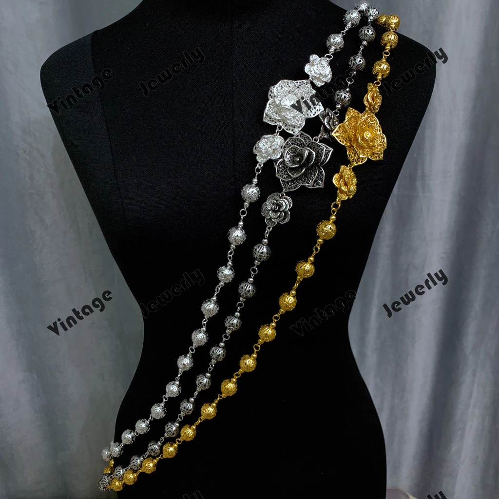Vintage Jewelry สร้อย สังวาลย์ชุดไทย ประดับ ลูกปัด สร้อยคอแฟชั่น ผู้ใหญ่
