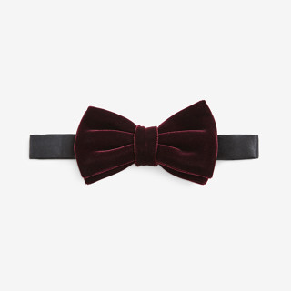 SUIT SELECT Velvet Bowtie (Wine)