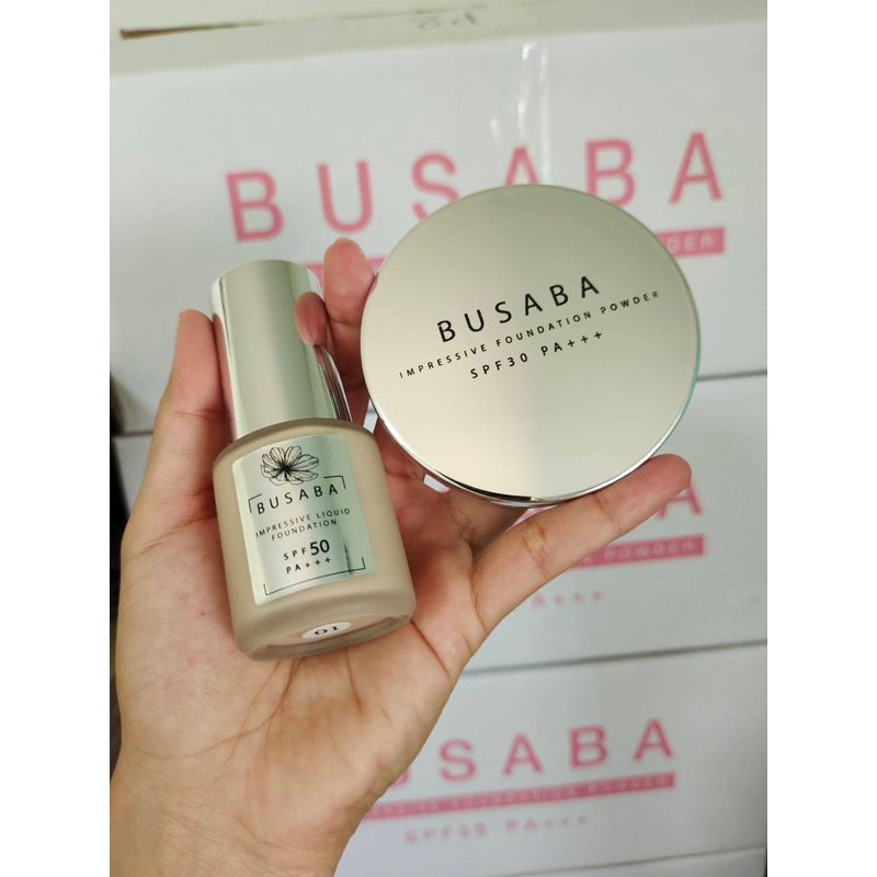 รองพื้นบุษบา+แป้งพัฟบุษบา(เซตหน้าสวย)ส่งฟรี