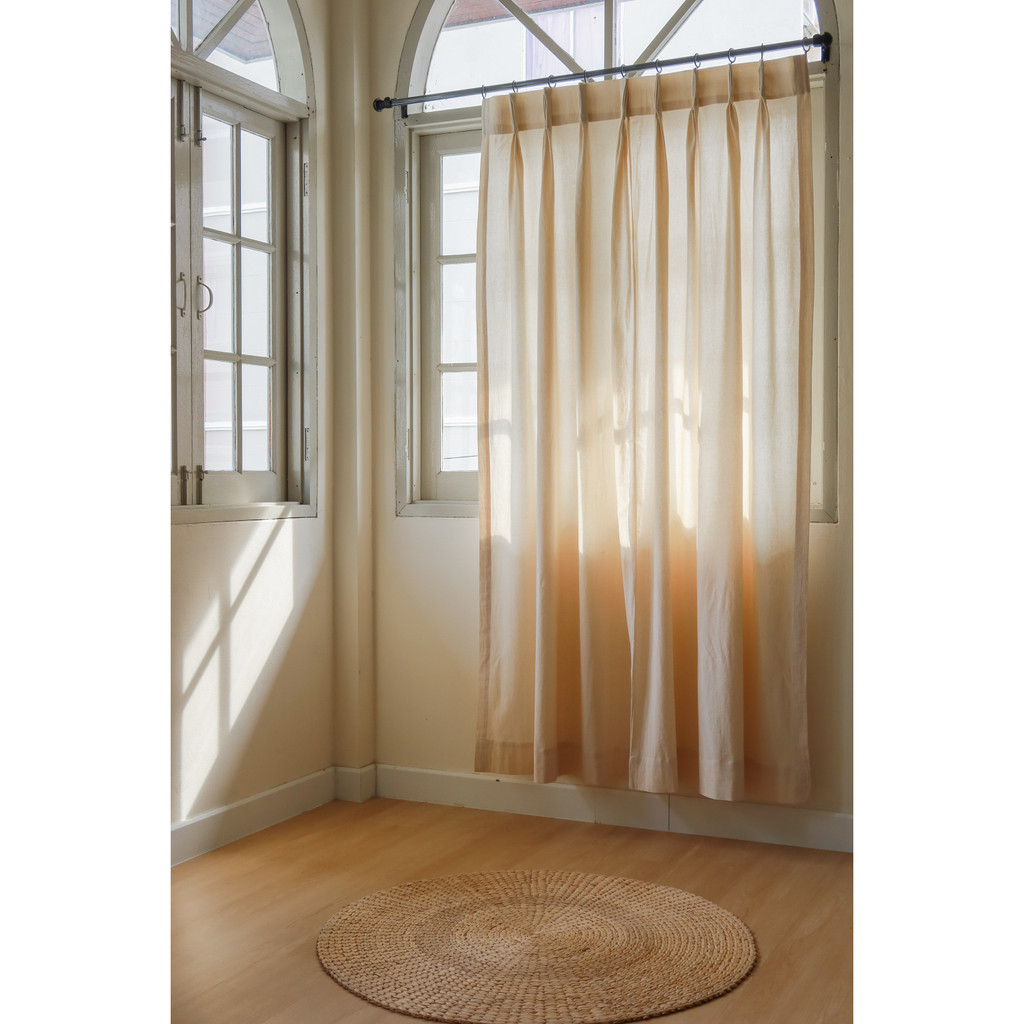 แนะนำ ผ้าม่าน (สั่งตัด 2-3วัน) ผ้าม่านจีบ พร้อมตะขอ Solstice Home ผ้าฝ้าย สไตล์มินิมอล ม่านหน้าต่าง/ม่านประตู สั่งตัดตามขนาด ราคาพิเศษ มีเก็บเงินปลายทาง