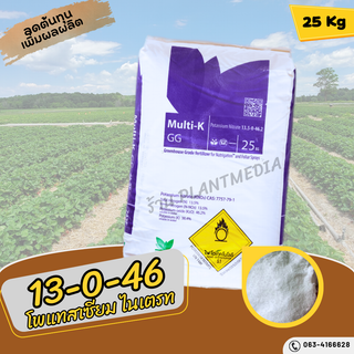 ปุ๋ย 13-0-46 ปุ๋ยเกล็ด Haifa-GG  Potassium Nitrate จีเกรด บรรจุ 25 กิโลกรัม.