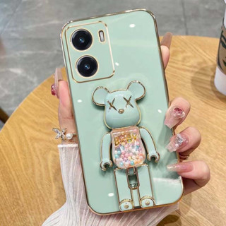 เคสสีพาสเทล +ขาตั้งหมี สำหรับรุ่น Realme C55,5/5i,C3