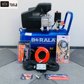 BERALA ปั้มลมโรตารี่ 50 ลิตร 3 แรงม้า รุ่น BL-50L พร้อมอุปกรณ์ 6 อย่าง และสายไฟยาว 10 เมตร