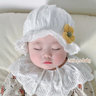 หมวกผูกคางเด็กอ่อนสไตล์คุณหนู🌤️สินค้าพร้อมส่ง🌤️