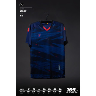 พีแกนเสื้อฟุตบอลพิมพ์ลาย สีกรม สีขาว