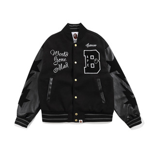 Bape STA star stitching woolen baseball jacket