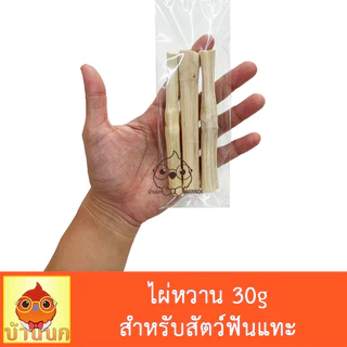 ไผ่หวาน 30g sweet bamboo ไม้แทะ ลบคมฟัน ของเล่นกระรอก ของเล่นหนู กระต่าย กระรอก แก้สบี้ ชินชิล่า ชูการ์ แพรรี่ด็อก