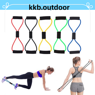 ยางยืดเลข 8 เล่นโยคะ ยางยืดบริหารร่างกาย บริหารกล้ามเนื้อ Figure 8 Resistance Band