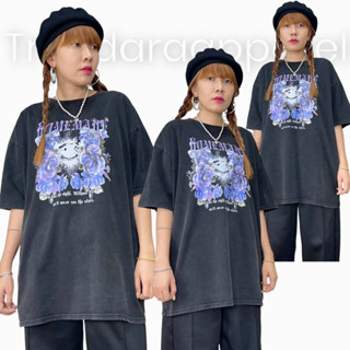 เสื้อยืด oversize korea style code:3047ดำ