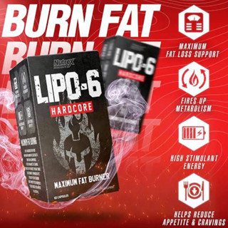 Nutrex LIPO-6 HARDCORE maximum fat burner(60capsules)