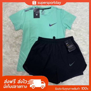 set 2 ชิ้น - ชุดกีฬา NK เสื้อ+กางเกง