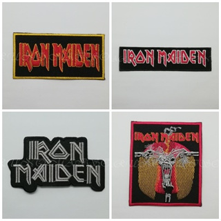 ตัวรีดติดเสื้อ Iron Maiden ตกแต่งเสื้อผ้า หมวก กระเป๋า แจ๊คเก็ตยีนส์ Hipster Embroidered Iron On Sew on