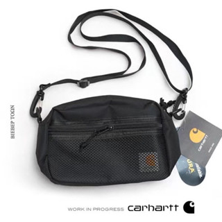 CARHARTT DAWN Logo-patch crossbody bag กระเป๋าสะพายข้าง ติดโลโก้ ผ้าตาข่าย  งานสวย พร้อมสายยาวสะพายข้างถอดเก็บได้