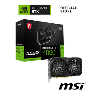 MSI NVIDIA® GeForce RTX™ 4060 Ti VENTUS 2X BLACK 8G OC การ์ดจอ