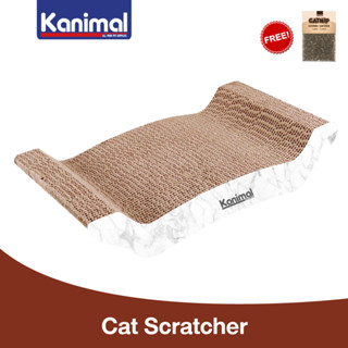 [CS-1020] Kanimal Cat Toy ของเล่นแมว ที่ลับเล็บแมว รุ่น Flat กระดาน Size M ขนาด 41.2x24x8.5 ซม. ฟรี! Catnip