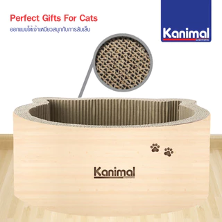 [80202] Kanimal Cat Toy ของเล่นแมว ที่ลับเล็บแมว รูปบ่อหน้าแมว Size L ขนาด 36x36x15 ซม. แถมฟรี! Catnip กัญชาแมว