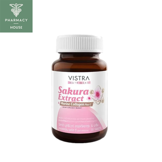 Vistra Sakura Extract &amp; Marine Collagen Plus C 30 tablets