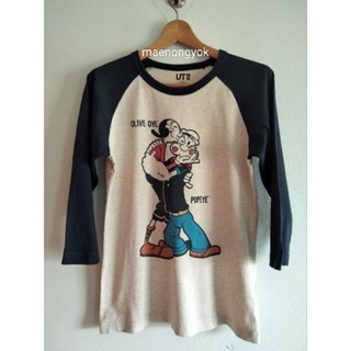 เสื้อยืดpopeye &amp;olive (ป๊อปอายและโอลีฟ),Popeye the Sailorman