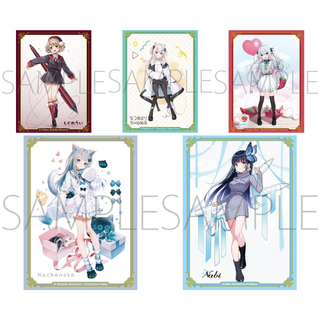 เศษสลีฟ Chara Sleeve Vtuber Shigure Ui, Natsume Eri, Kagura Nana, Amashiro Natsuki, Nabi